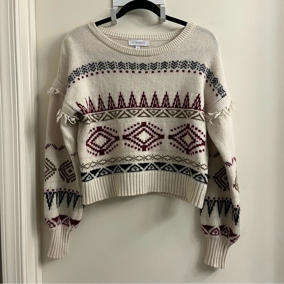 Intermix Wool Cashmere Sweater Medium - Picture 2 of 11